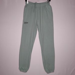 Talentless Elementz Jogger Organic Sweatpants Women Medium Green High Rise